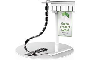 UNITURE® Kabelführung Schreibtisch [Made in Europa] - Nachhaltige Flexible Kabelführung für Kabelführung Schreibtisch höhenverstellbar - Kabelkanal höhenverstellbarer Schreibtisch