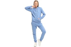 nolihoo Ensemble Femme Jogging Survetement Sport Avec Fermeture Éclair Complète, Poches Et Capuche Pour Intérieur Et Extérieur 2 Parties