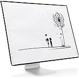 kwmobile Custodia 4in1 Compatibile con Apple iMac 24" - Fodero Monitor,Tastiera, Mouse e Cavi - Amore nero/bianco