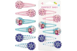 Haarspangen Mädchen, EIS-köni-Gin Haarspangen Prinzessin Baby Haarspangen Kinder Haarschmuck Exquisite Süße Haarspangen Geburtstagsgeschenke Kleine Mädchen