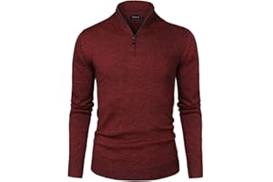 Sykooria Jersey Hombre Invierno Cuello Alto Caliente Suéter Hombre Manga Larga Color Pullover Hombre Cremallera Slim Fit