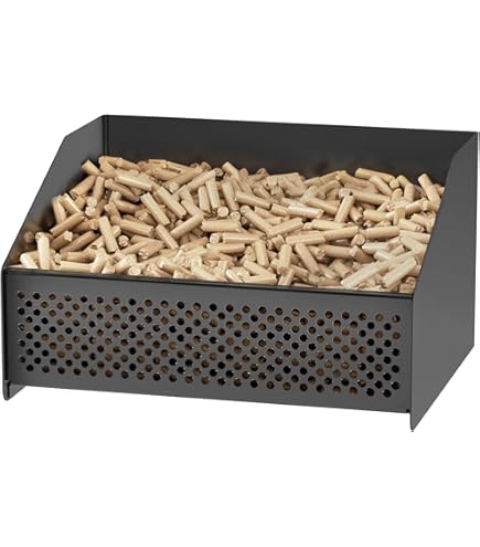 Cesto Per Stufa A Pellet In Ferro - 28x20x17cm, Brucia Efficiente E Senza Sprechi - Foto 7