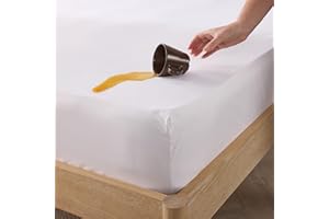 Slumberdown Waterproof Mattress Protector Single Bed - Super Absorbent to Protect from Spills, 30cm Deep Fitted Skirt, Soft Touch Breathable Cover - Machine Washable, Non-Allergenic (90 x 190cm)