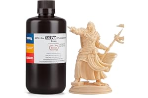 ELEGOO Résin ABS-Like 3.0 Pro, 1000g Beige, Résine Imprimante 3D Photopolymère UV 405nm, avec Haute Résistance aux Rayures, Haute Précision, Non Fragile, pour Imprimantes 3D MSLA/DLP/LCD