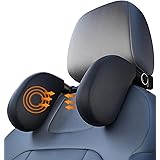 Zawaer Poggiatesta Auto, Poggiatesta Auto Bambini, Supporto Testa Seggiolino Auto,Supporto per Collo per Testa Staccabile E 1