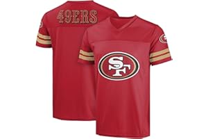 FOCO NFL Herren Offizielles Lizenzprodukt Primary Logo Wordmark Game Day Football V-Ausschnitt Top