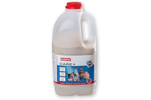 BEAPHAR – XTRAVITAL – Sable à bain pour chinchilla – Entretien la beauté et la propreté de la fourrure – Absorbe la graisse et l’humidité – Se glisse facilement dans le pelage – 1300g
