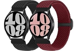 WNIPH Braided Strap Compatible with Samsung Galaxy Watch 4/5/6 Strap/Watch 4 6 Classic/Watch 5 Pro/Active 2,Garmin Forerunner 245/245 Music/265/265 Music,Vivoactive 3/Venu Sq,Vivomove 3/Luxe/Style/HR