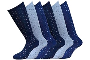 Fontana Calze, 6 paia di calze lunghe bambino ragazzo in caldo cotone elasticizzato. Prodotto Italiano