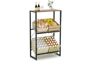 ‎SUHU Suhu Getränkekistenregal 4 Kisten Getränkeregal mit Ablage Regal Getränkekisten Küche Kistenregal Wasserkistenregal Bierkistenregal, Speisekammer Abstellraum Balkon Belastbarkeit 150kg Schwarz