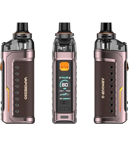 Vaporesso Armour G Kit 80W 3000mAh Batteria incorporata 5ml Armour G Series  Pod Sigaretta Elettronica Vape fit GTX Coil No Nicotina (Marrone) :  Amazon.it: Elettronica