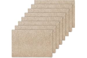 MAGOSIS Floor Protectors for Furniture Legs –８Pack 20x16cm DIY Furniture Sliders & Felt Pads – Beige Self-Adhesives Felt Sheet – 5mm Thick Heavy Duty Cut-to-Size Pads for Hardwood Floors