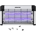GEEPAS Electric Insect Killer Powerful UV Fly Zapper for Flies, Moth, Mosquitoes & Wasps For Indoor Use | 70m² Coverage | Removable Washable Tray | Chemical-Free Pest Control | Bug Catcher, 30W