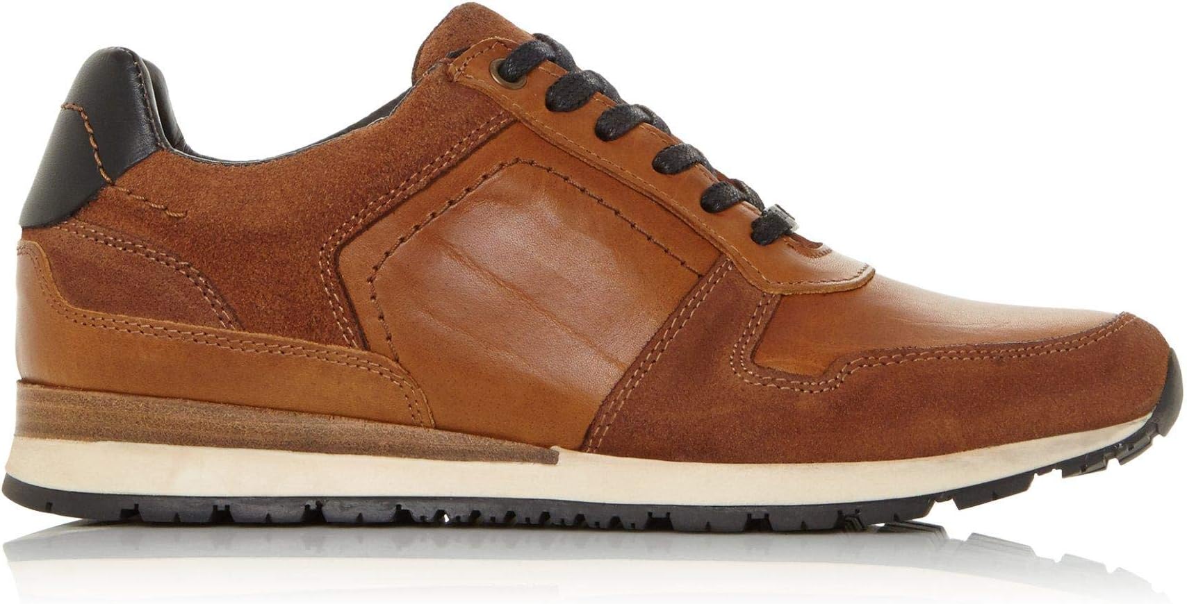 Dune Mens Tenor Lace Up Trainers Flat Heel