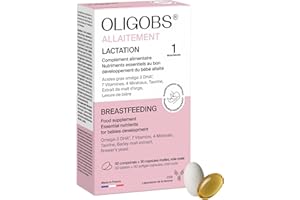 CCD Oligobs Allaitement | Nutriments essentiels au bon développement du bébé | Femmes Allaitantes | 30 Comprimés + 30 Capsules DHA Oméga 3 | Vitamines et Minéraux Essentiels | Fabriqué en France