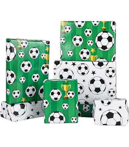 Gift Wrap 4 U Soccer Ball Personalised Gift Wrap | Personalised