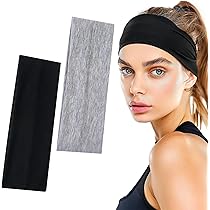 Bandeau Cheveux Turban Bandeau Cheveux Femme, 3 Pièces Elastique Bandeaux Sport Homme Headband Antidérapant Serre Tête Bandana Accessoire Cheveux Pour - Au Quotidien Tubi Cheveux