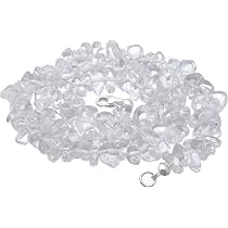 Collier Fluorine Naturelle 3 Rangs - 675 Carats, Pierres 8 Et 6mm, Fermoir Fluorine