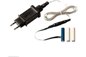 Hellum Adattatore per batterie AAA 3x, 3v power supply per batterie AAA di ricambio 3 pezzi, fittizia a 230V con cavo da 1,8 m 578379