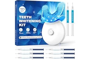 MRDOGGY blanqueador dental profesional Kits de blanqueamiento de dientes - 6 blanqueamiento dental Geles y 2 Geles Desensibilizantes, blanqueador dental luz led, Incluye Bandeja Bucal y Caja