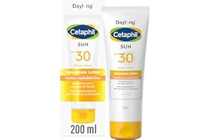 ‎CETAPHIL CETAPHIL SUN Liposomale Sonnenlotion SPF 30, 200ml, Dermatologischer Sonnenschutz für trockene, empfindliche Haut, Sofortiger & hochwirksamer UVA- & UVB-Schutz, Extra wasserresistent, Ohne Dufstoffe