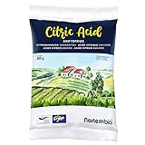 Nortembio Citric Acid 500g. Powder Anhydrous, Best for Bath Bombs. 100% Pure. For Organic Production. E-Book Included.