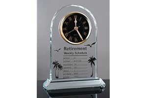 WINTAIM Funny Retirement Gift Clock, Retirement Weekly Schedule Clock for Women Men Dad Mom Grandparents Brothers Friends, Retired Calendar for Coworkers Office Family Idea Teacher Nurse, Boss, Army, Doctor