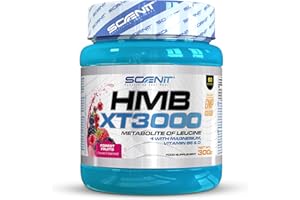 ‎SCENIT REDEFINING YOUR BODY HMB XT 3000 - HMB Supplement - HMB Pulver - 3000 mg HMB Pulver mit Geschmack - mit Glutamin, Magnesium, Vitamin B6 und Vitamin D - Waldfrüchte Geschmack