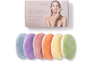 ‎WASCHIES Waschies Abschminkpads/Waschpads- 6er-Set Bunt (Pastellfarben) – sanfte Gesichtsreinigung - waschbar, wiederverwendbar & hypoallergen - alle Hauttypen – Alternative zu Wattepads & Abschminktüchern