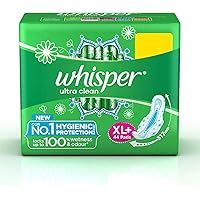 Whisper Ultra Clean Sanitary Pads - 44 Pieces (XL Plus)