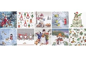 Zita`s Creative Servietten Set mit Decoupage-Kleber - Weihnachten 6. Decoupage, Serviettentechnik