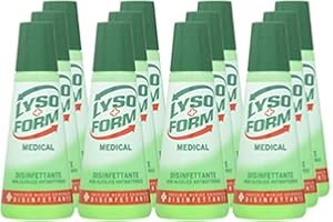 Lysoform Medical Liquido Disinfettante, Formato Risparmio 12 Pezzi x 250 ml, Disinfettante Ferite per Pelle Integra, Ideale per Cute Sensibile e dei Bambini, Non Brucia