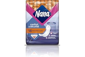Nana Maxi Normal podpaski higieniczne Maxi, 4 sztuki w opakowaniu (4 x 18 sztuk)
