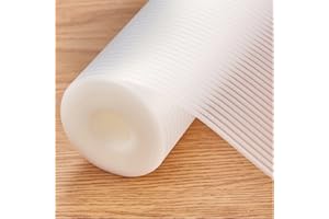 YBQZ Fodera per cassetti, 44 cm x 200 cm, doppia antiscivolo per scaffale, non adesiva, senza BPA, impermeabile, per armadio da cucina, per frigorifero, resistente, per casa e ufficio (trasparente)