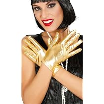 Guantes Cortos De Brillo Rojo – 22 Cm, 100% Poliéster, Lavado A Mano, Ideales Para Fiestas Y Disfraces
