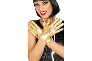 Fiestas Guirca, S.L. Guantes Cortos Brillo Dorado