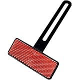 Universal Motorrad Kennzeichen Rückstrahler mit Halter E - Geprüft Kennzeichenhalter Zubehör Reflektor