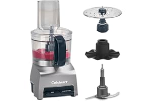 Cuisinart FlexPrep® Procesador de Alimentos 1,1L | Picar, rallar, puré, batir | Cuchilla acero, disco reversible, batidor | BladeLock™ | Toque único + pulso | Sin BPA
