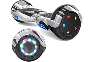 ‎VOUUK VOUUK Hoberboard 6.5 Inch Hoverboard with Two Wheels, with Bluetooth Speaker, with LED Lights, Suitable for Children and Adults