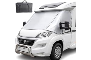 vindruteskydd för husbil, två dragkedjor och förvaringsväska | för Fiat Ducato, Peugeot Boxer, Citroen Relay X250/X290 (2006+