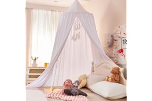 Dix-Rainbow Large Children Bed Canopy Round Dome Girls Mosquito Net Kids Princess Play Tents Nursery Room Decoration for Baby