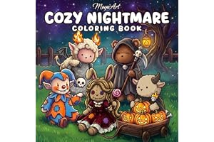 Cozy Nightmare: Coloring Book For Cute Horror Lovers