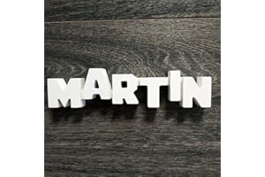 Framan MDF Personalizado con Nombres, Letras de Madera Decorativas con Nombres de Chico o Chica (Martin)