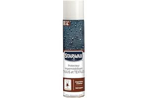 STARWAX Protecteur Imperméabilisant pour Tissus et Textiles - 300 ML - Protège des Taches Courantes - Usage Intérieur et Extérieur - Protection Invisible - Effet Perlant