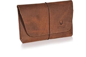 DONBOLSO Etui na paszport Miami skórzane dla kobiet i mężczyzn, brązowy-brązowy, 16,2 x 10 cm, Vintage