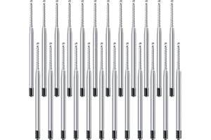 OSDUE 24 Pezzi Refill per Penna a Sfera Medi, Set di Ricariche Per Penne Parker, Ricariche Inchiostro per Penne a Sfera, 0,5 mm Punta Media (Nero)