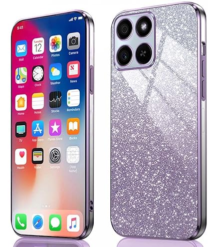 ILING Girls Case For Honor 200 Smart 5G, Bling Gradient Color Back - View #4