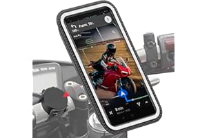 Shapeheart French Innovation, Magnetic Motorcycle Phone Holder with Removable Weatherproof Case, Absorbs Vibration Phone Holder for Motorcycle, Scooter, Motorcycle Accessories