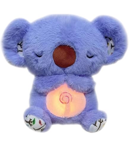 Giocattolo Koala di peluche luminoso e respiratorio con