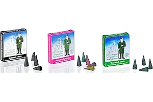 Original Crottendorfer - Mini Räucherkerzen - Duft: Bunte Mischung, Weihnachtlicher Weihrauch und Tannenduft - Menge: 72 Stück - Größe: XS - Made in Germany